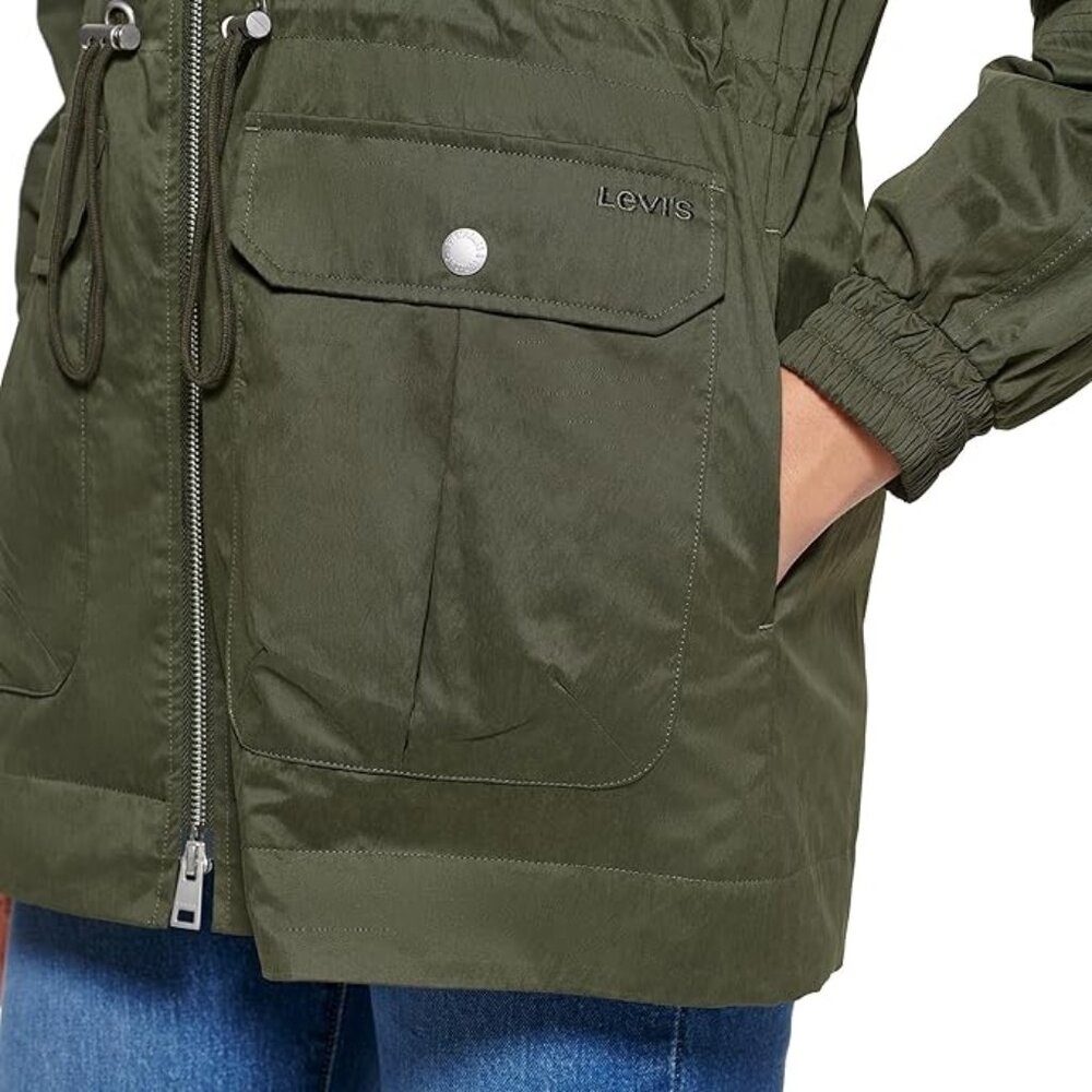 LEVI'S Cinch Waist Anorak Rain Jacket - Picture 4 of 5